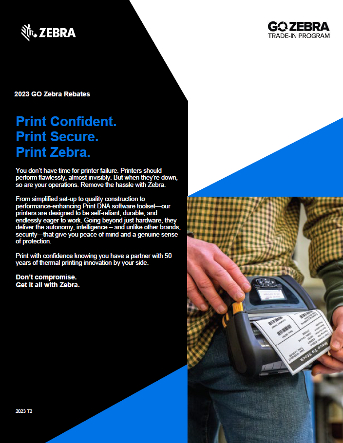 Go Zebra 2023 Mobile Printer TradeIn Brochure General Data