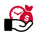 You realize savings in both cost and time You realize savings in both cost and time