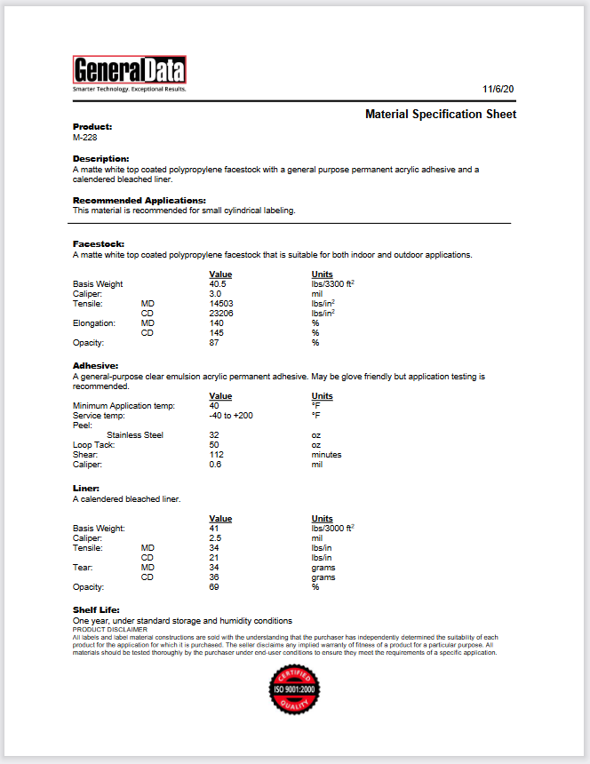 m 30 s specification