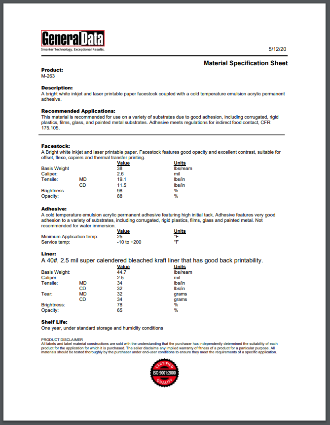 m 30 s specification