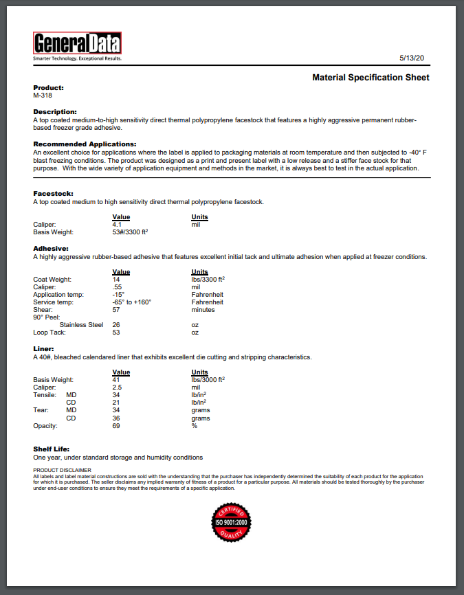 m 30 s specification