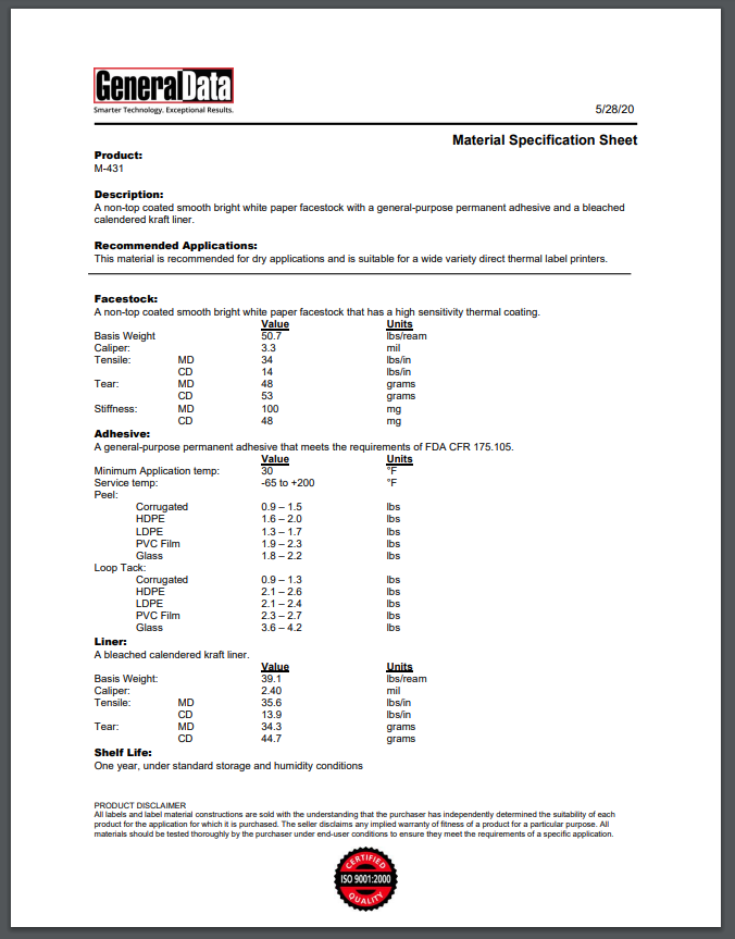 m 30 s specification