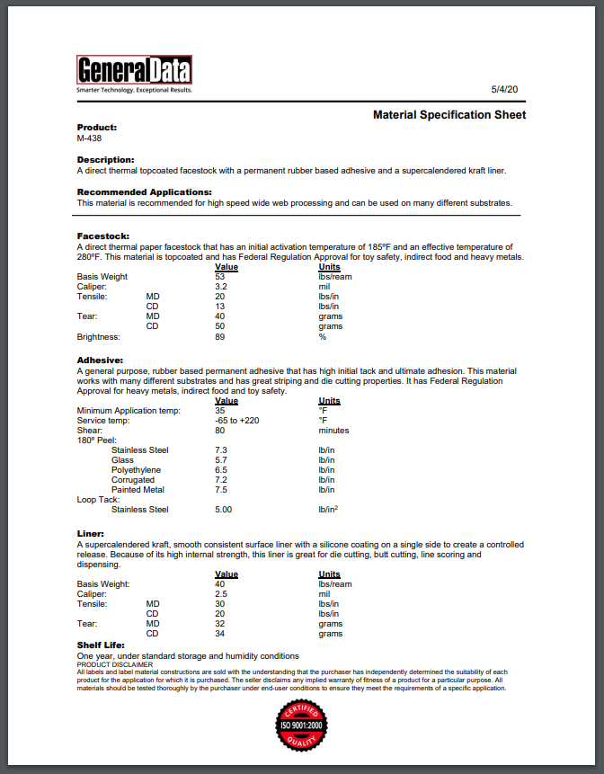 m 30 s specification