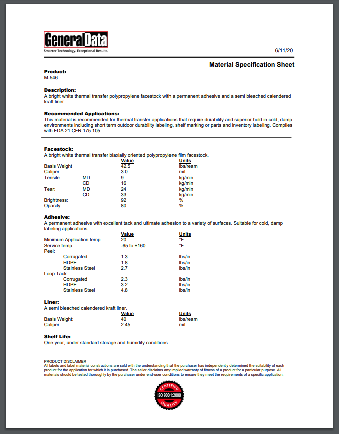 m 30 s specification