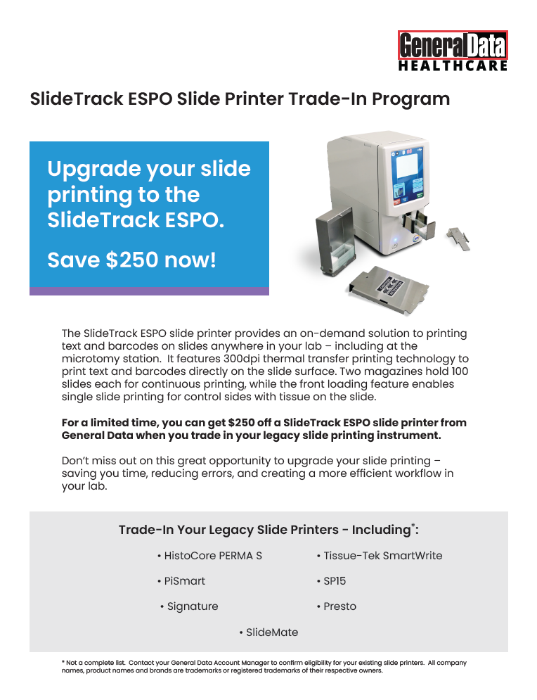 SlideTrack ESPO Slide Printer Trade-In Program Brochure