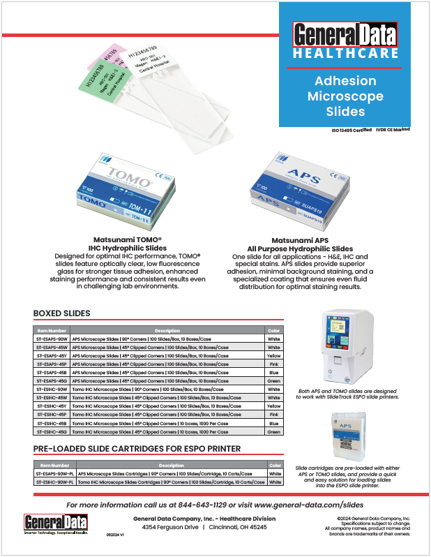 Adhesion Microscope Slides Product Brochure