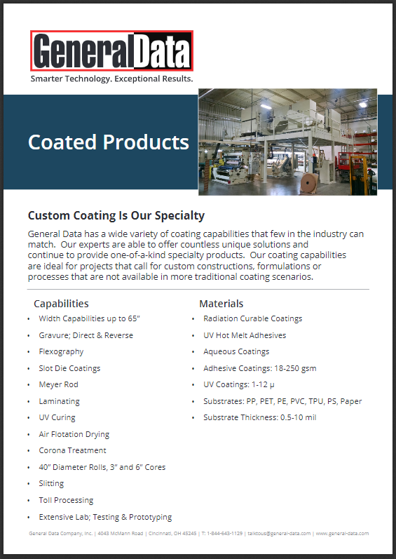 Coated Products Overview Brochure
