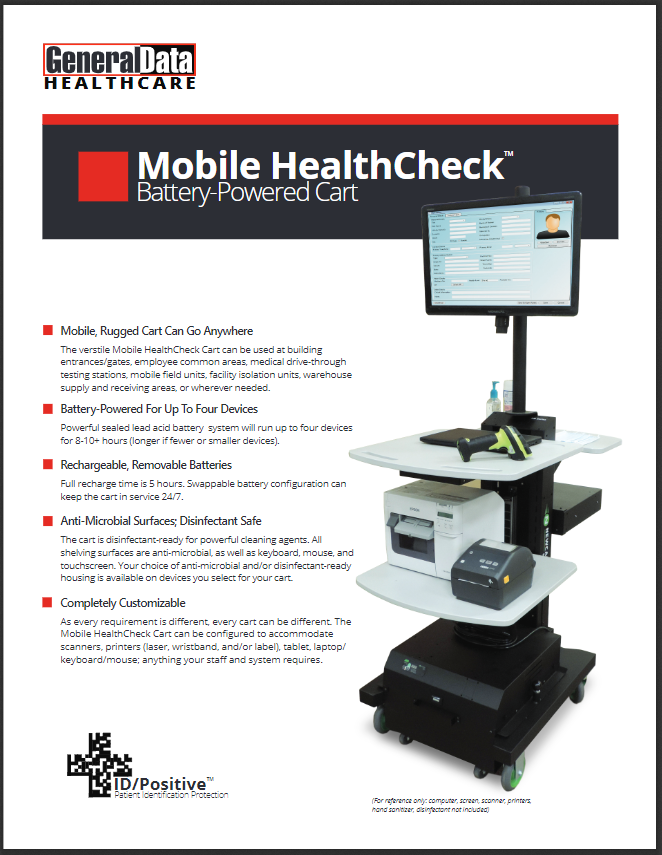Mobile HealthCheck Battery-Powered Cart Brochure
