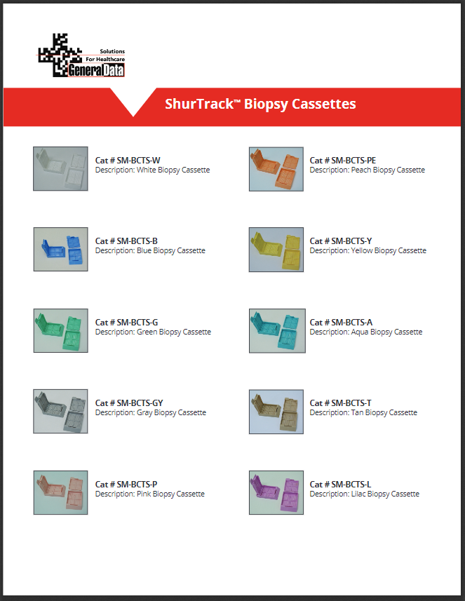 ShurTrack Biopsy Cassettes Brochure
