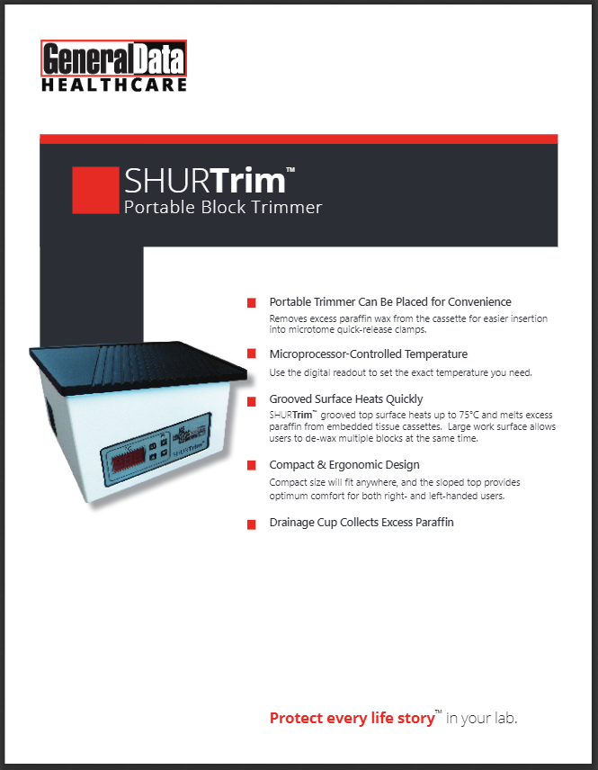 SHURTrim Paraffin Block Dewaxer Product Brochure