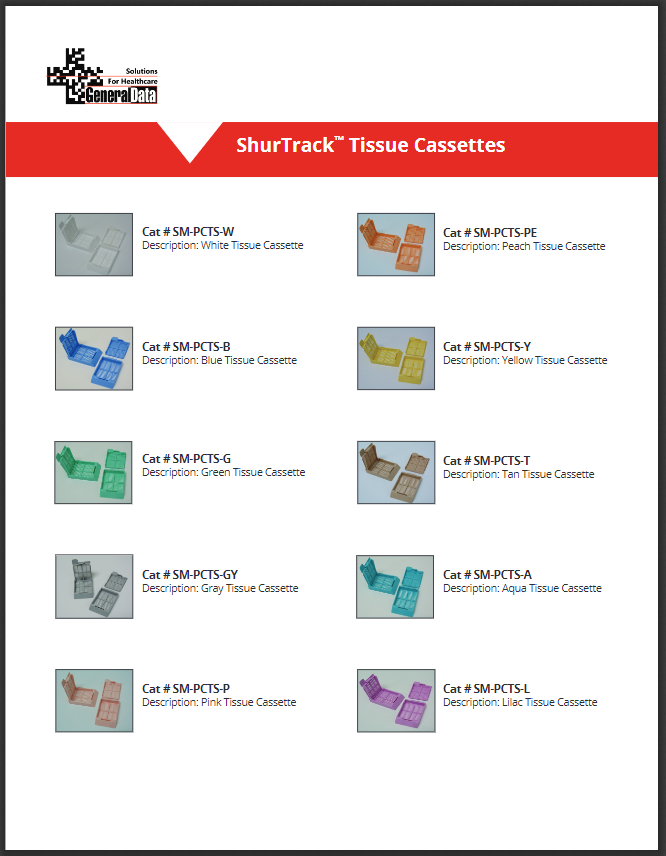 ShurTrack Tissue Cassettes Brochure