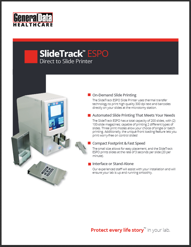 SlideTrack ESPO Direct To Slide Printer Product Brochure