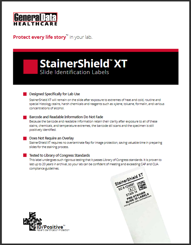 StainerShield XT Slide Labels Product Brochure